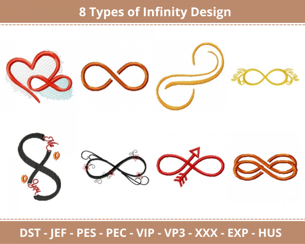 Infinity Machine Embroidery Design