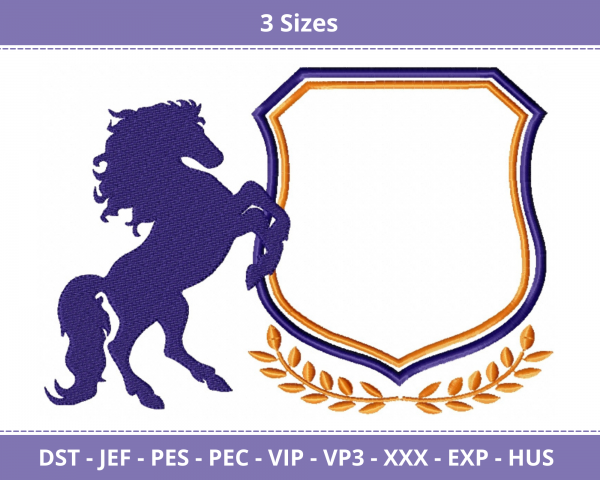 Horse Machine Embroidery Designs-3 Sizes-instant download