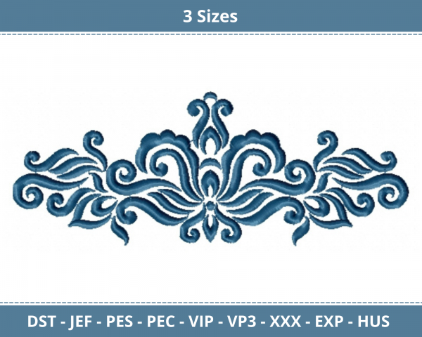 Creative Border Machine Embroidery Designs-3 Sizes-instant download