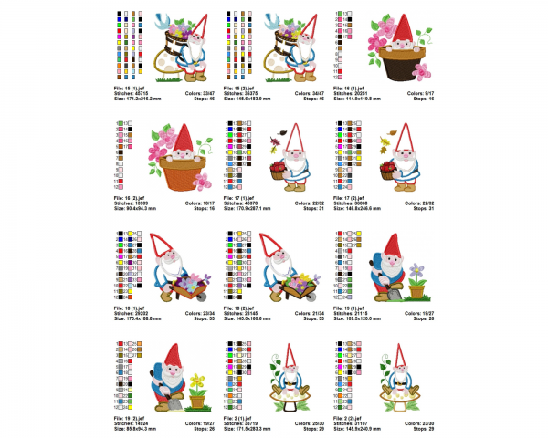 Santa Claus Machine Embroidery Designs-Applique-20 Types-2 Sizes-instant download