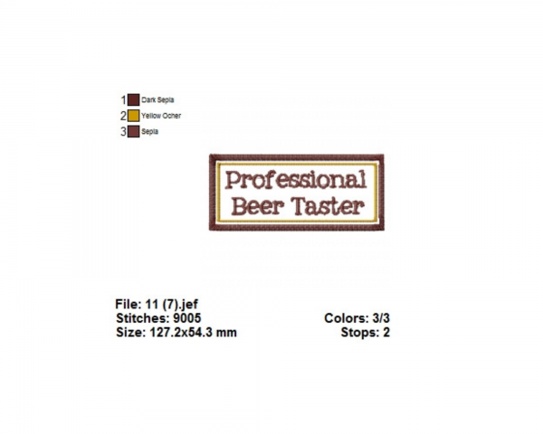 Professional Beer Quotes Machine Embroidery Designs-1 Size-instant download