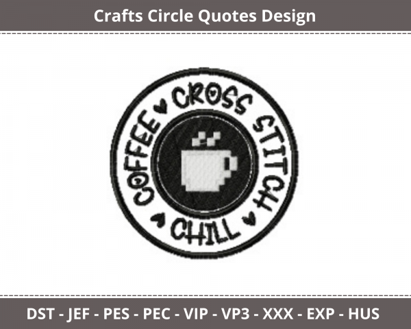 Crafts Circle Quotes Machine Embroidery Designs-1 Size-instant download