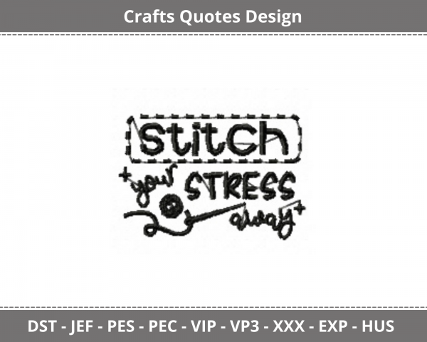 Crafts Quotes Machine Embroidery Designs-1 Size-instant download