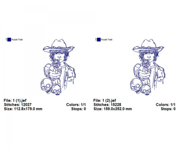 Halloween Machine Embroidery Designs-2 Sizes-instant download