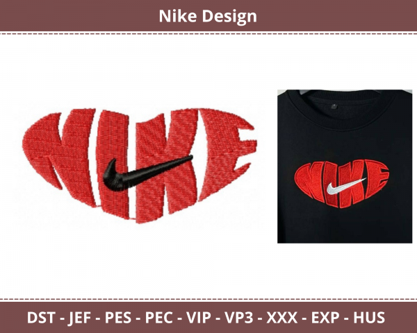 Nike Machine Embroidery Design