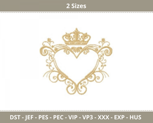Heart Frames Machine Embroidery Designs-2 Sizes-instant download