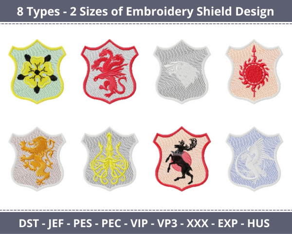 Embroidery Shield Machine Embroidery Designs