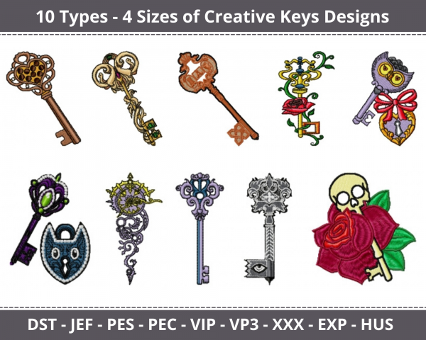Creative Keys Machine Embroidery Designs