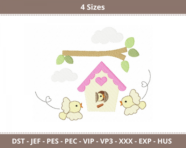 Creative Home Machine Embroidery Designs-4 Sizes-instant download