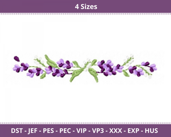 Creative Border Machine Embroidery Designs-4 Sizes-instant download