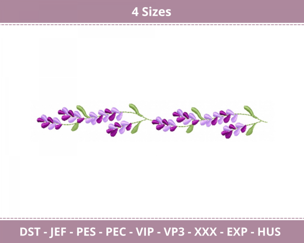 Endless Border Machine Embroidery Designs-4 Sizes-instant download