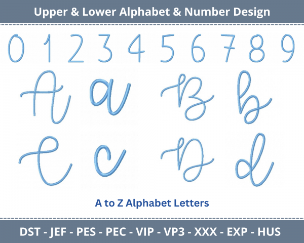 Better Together Alphabet & Number Machine Embroidery Designs-1 Inches, 2 Inches, 3 Inches -instant download