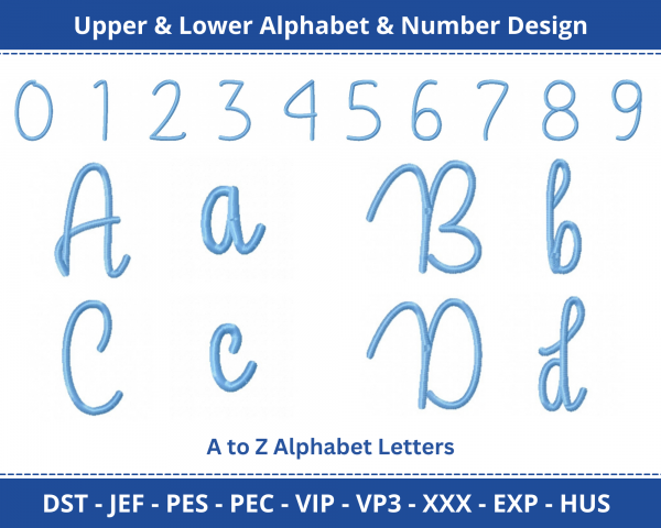 Guys My Age Alphabet & Number Machine Embroidery Designs