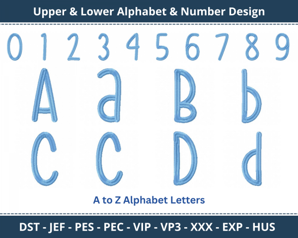 Hey Pretty Girl Alphabet & Number Machine Embroidery Designs-1 Inches, 2 Inches, 3 Inches -instant download