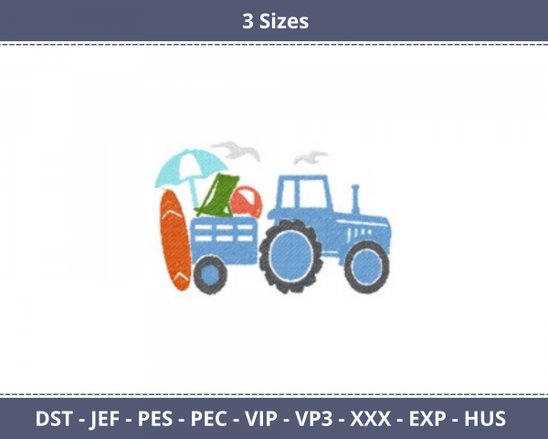 Truck Machine Embroidery Designs-3 Sizes-instant download