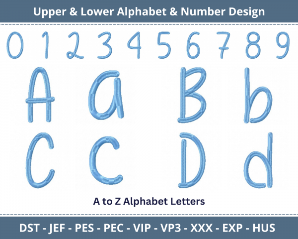 Really Awesome Alphabet & Number Machine Embroidery Designs