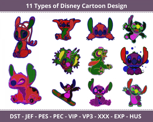 Disney Cartoon Machine Embroidery Design