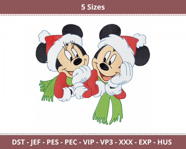 Mickey Mouse Face Machine Embroidery Designs-5 Sizes-instant download