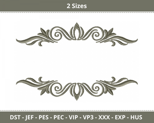 Royal Classic Frame Machine Embroidery Designs-2 Sizes-instant download