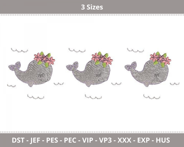 Fish & Shells Machine Embroidery Designs-3 Sizes-instant download