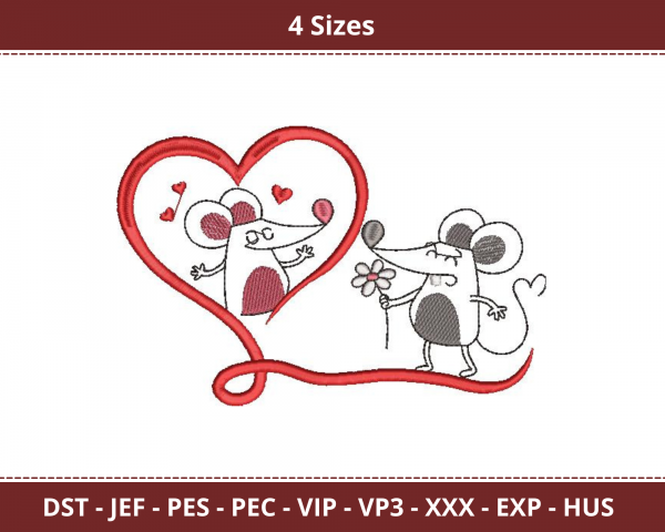 Cute Cartoon Machine Embroidery Designs-4 Sizes-instant download