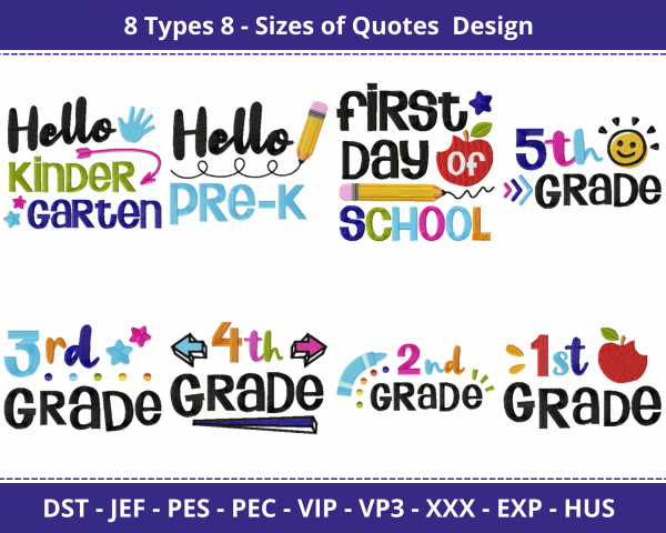 Quotes Machine Embroidery Designs-8 Sizes-instant download