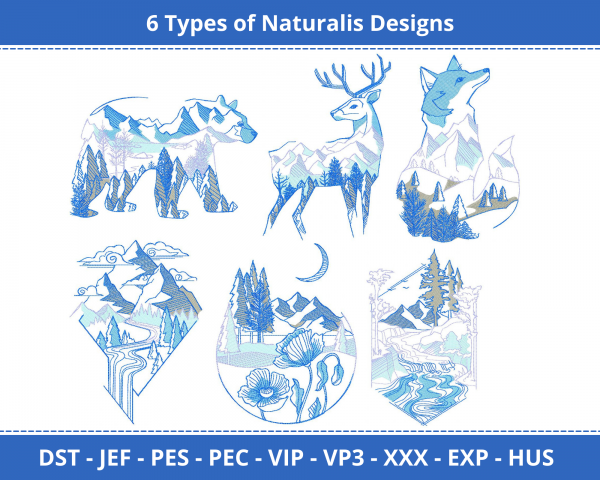 Forest Animals Machine Embroidery Designs-1 Size-instant download