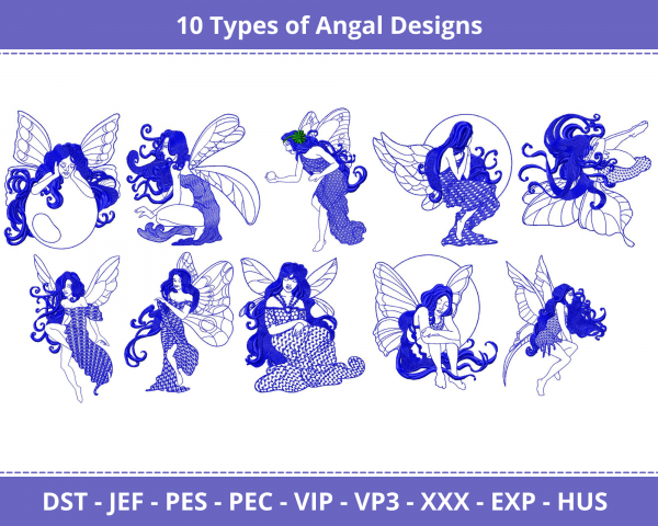 Angle Machine Embroidery Designs-1 Size-instant download