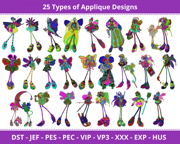Applique Machine Embroidery Designs-1 Size-instant download