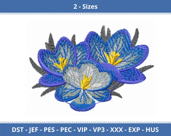 Creative Flower Machine Embroidery Designs-2 Size-instant download