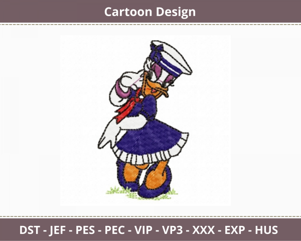 Cartoon Embroidery Design - Machine Embroidery Pattern - Instant Download Machine Embroidery Designs