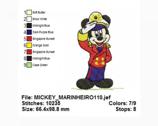 Mickey Mouse Embroidery Design - Cartoon - Machine Embroidery Pattern - Instant Download Machine Embroidery Designs