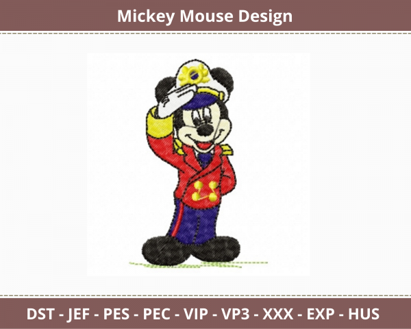Mickey Mouse Embroidery Design - Cartoon - Machine Embroidery Pattern - Instant Download