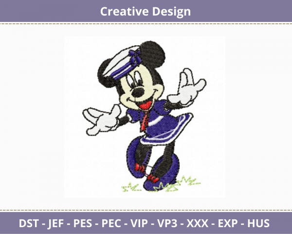 Mickey Mouse Embroidery Design - Cartoon - Machine Embroidery Pattern -  Instant Download Machine Embroidery Designs