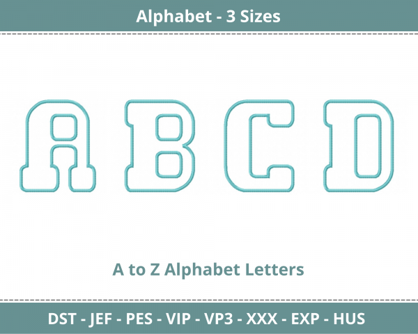 Game Robot Font Embroidery Design - Monogram - Font - Machine Embroidery Pattern – 3 Sizes - Instant Download