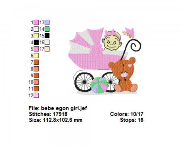 Kids Embroidery Design - Machine Embroidery Pattern  - Instant Download Machine Embroidery Designs