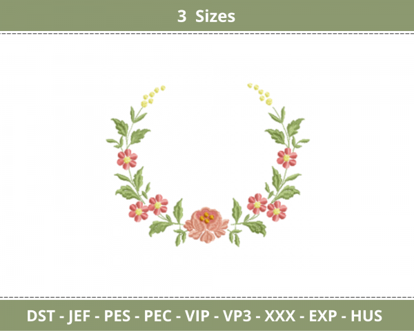 Creative Embroidery Design - machine Embroidery Pattern - 3 Sizes - Instant Download