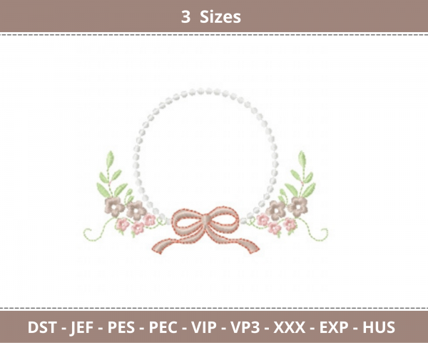 Creative Frame Embroidery Design -  Machine Embroidery Pattern - 3 Sizes – Instant Download