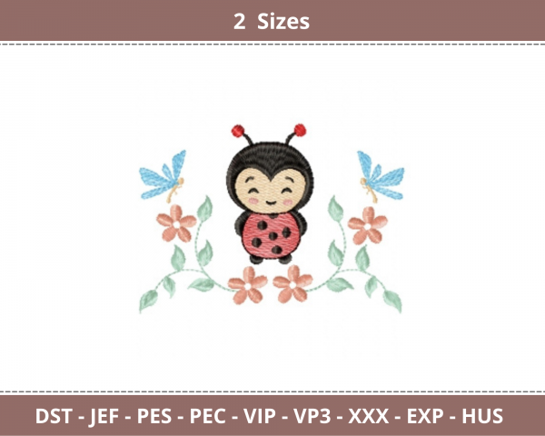 Bee Embroidery Design - Machine Embroidery Pattern - 2 Sizes - Instant Download