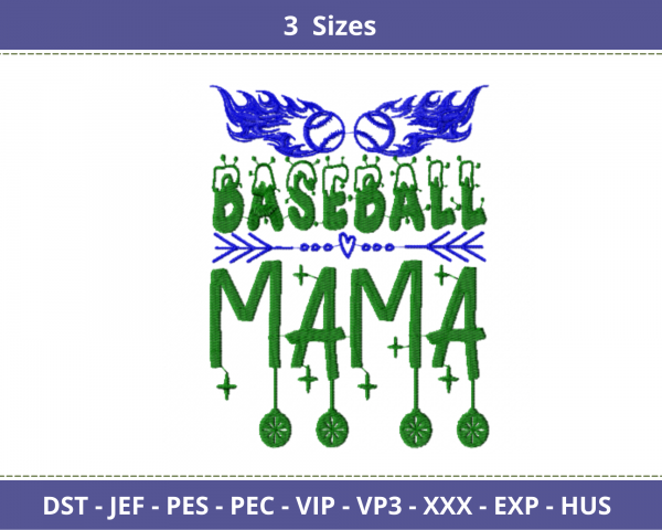 Baseball Quotes Embroidery Design - Machine Embroidery Pattern - 3 Sizes - Instant Download Machine Embroidery Designs