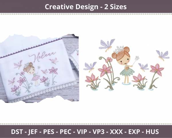 Creative Embroidery Design-2 Sizes-Instant Download Online Machine Embroidery Designs