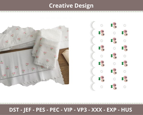 Creative Border Embroidery Design-Instant Download Online