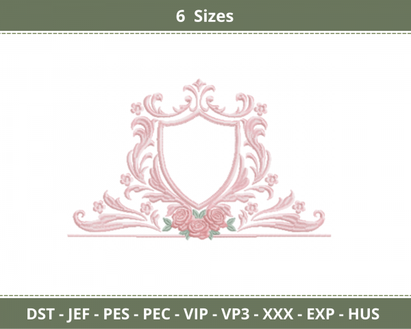 Creative Frame Embroidery Design-6 Sizes-Instant Download Online