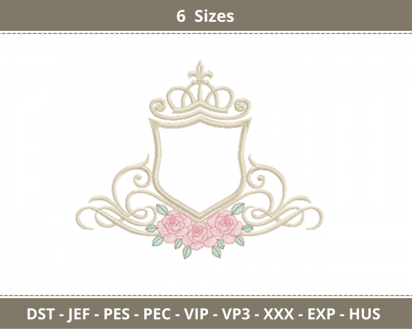 Creative Frame Embroidery Design-6 Sizes-Instant Download Online
