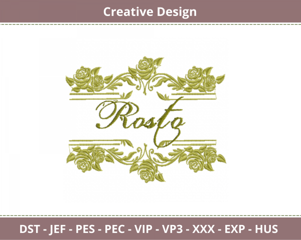 Creative Frame Embroidery Design-Instant Download Online