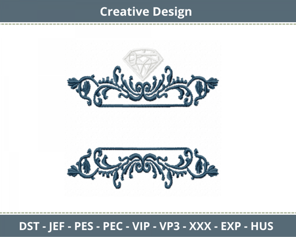 Creative Frame Embroidery Design-Instant Download Online Machine Embroidery Designs
