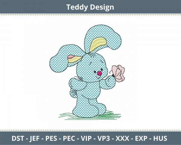 Teddy Bear Embroidery Design-Instant Download Online Machine Embroidery Designs