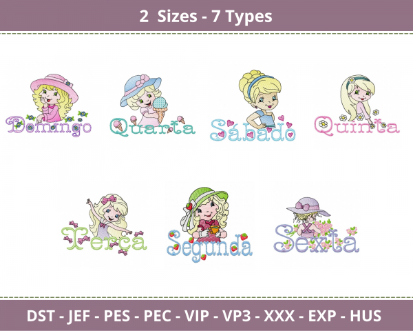 Disney Princess Embroidery Design-2 Sizes-7 Types-Instant Download Online