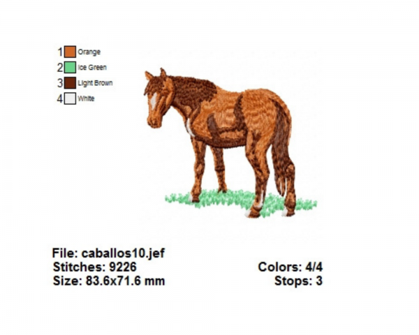 Horse Embroidery Design-Instant Download Online Machine Embroidery Designs