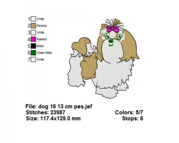 Cute Dog Embroidery Design-Instant Download Online Machine Embroidery Designs